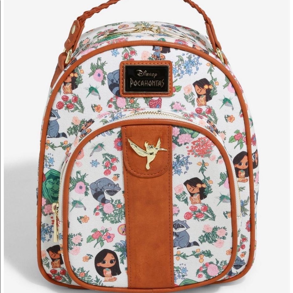 Disney Her Universe Pocahontas Chibi Mini Backpack BNWT Meeko Licensed